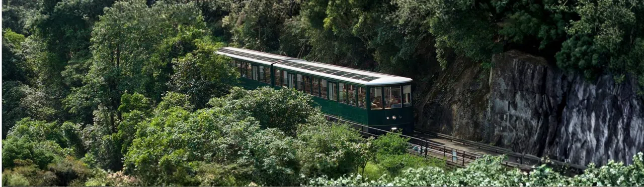 Victoria Peak uden sporvognskøen i Hong Kong