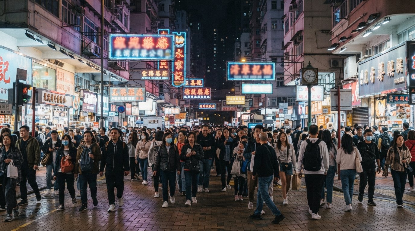 Mong Kok, Hong Kong: the city at full volume